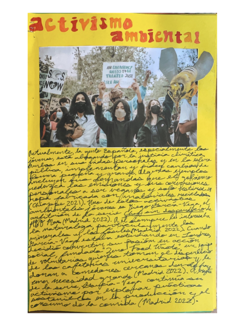 A page about activism related to the environment